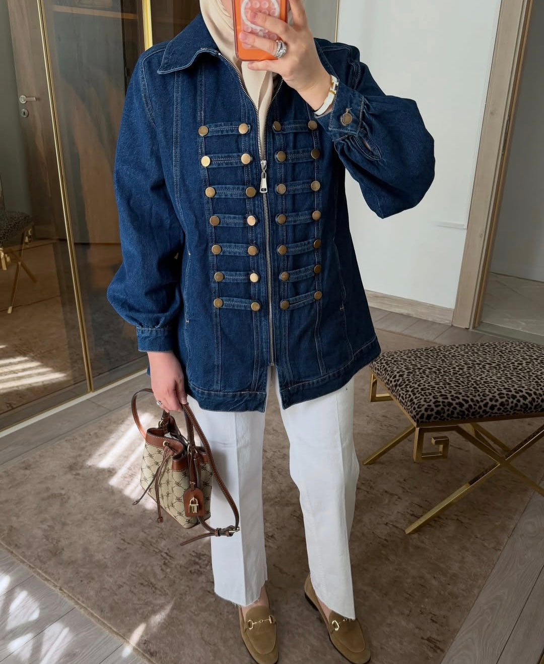 Napoleon denim jacket - dark blue