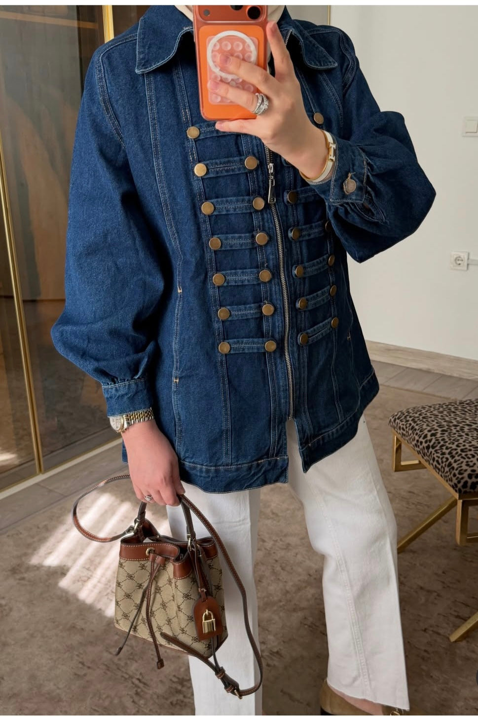 Napoleon denim jacket - dark blue