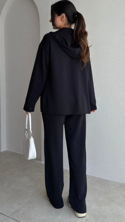 Network Oysho fabric tracksuit - navy blue