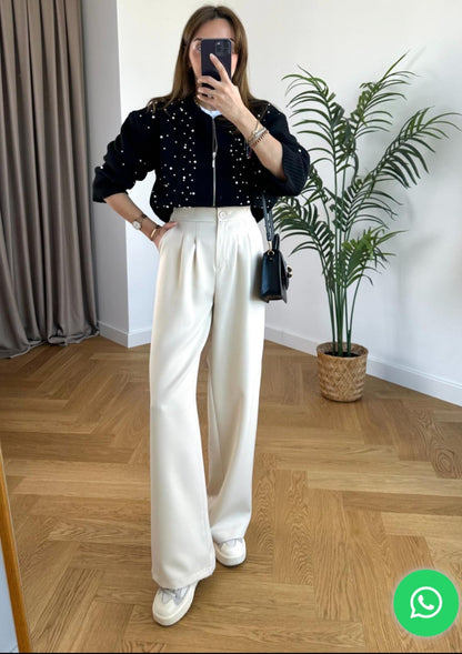 Wide leg trouser