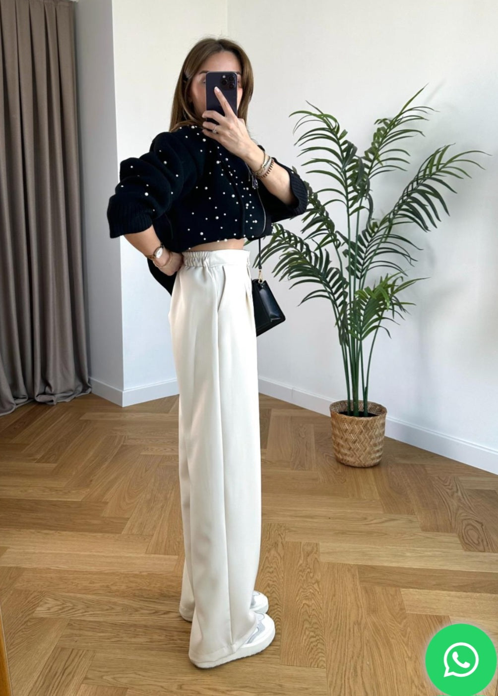 Wide leg trouser