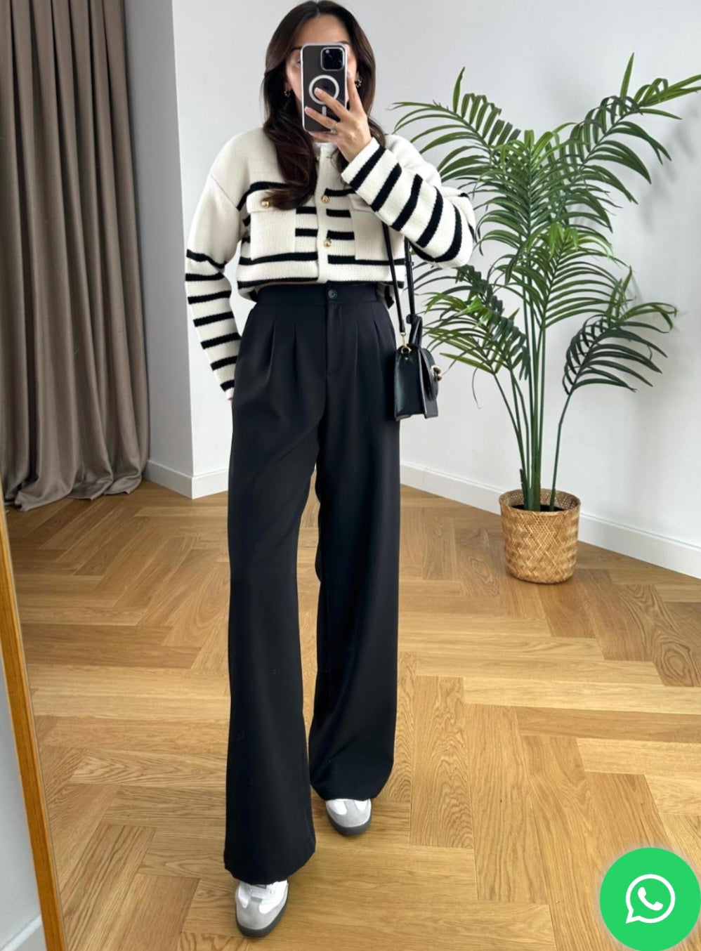 Wide leg trouser