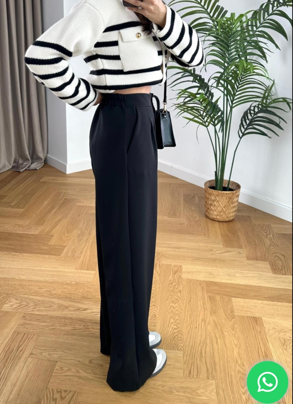 Wide leg trouser