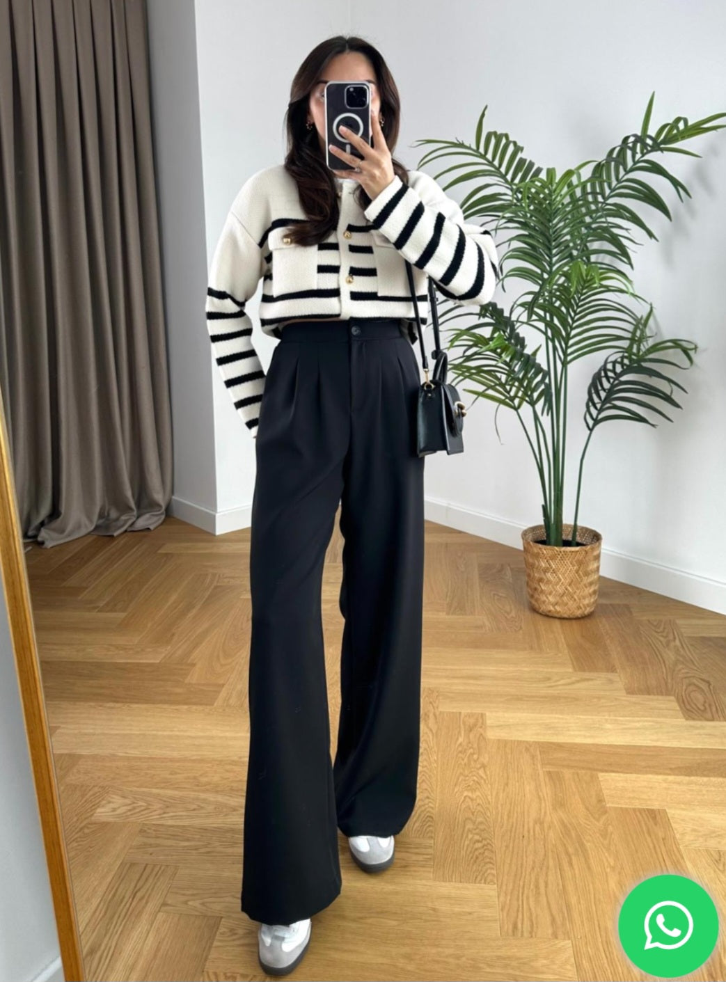 Wide leg trouser