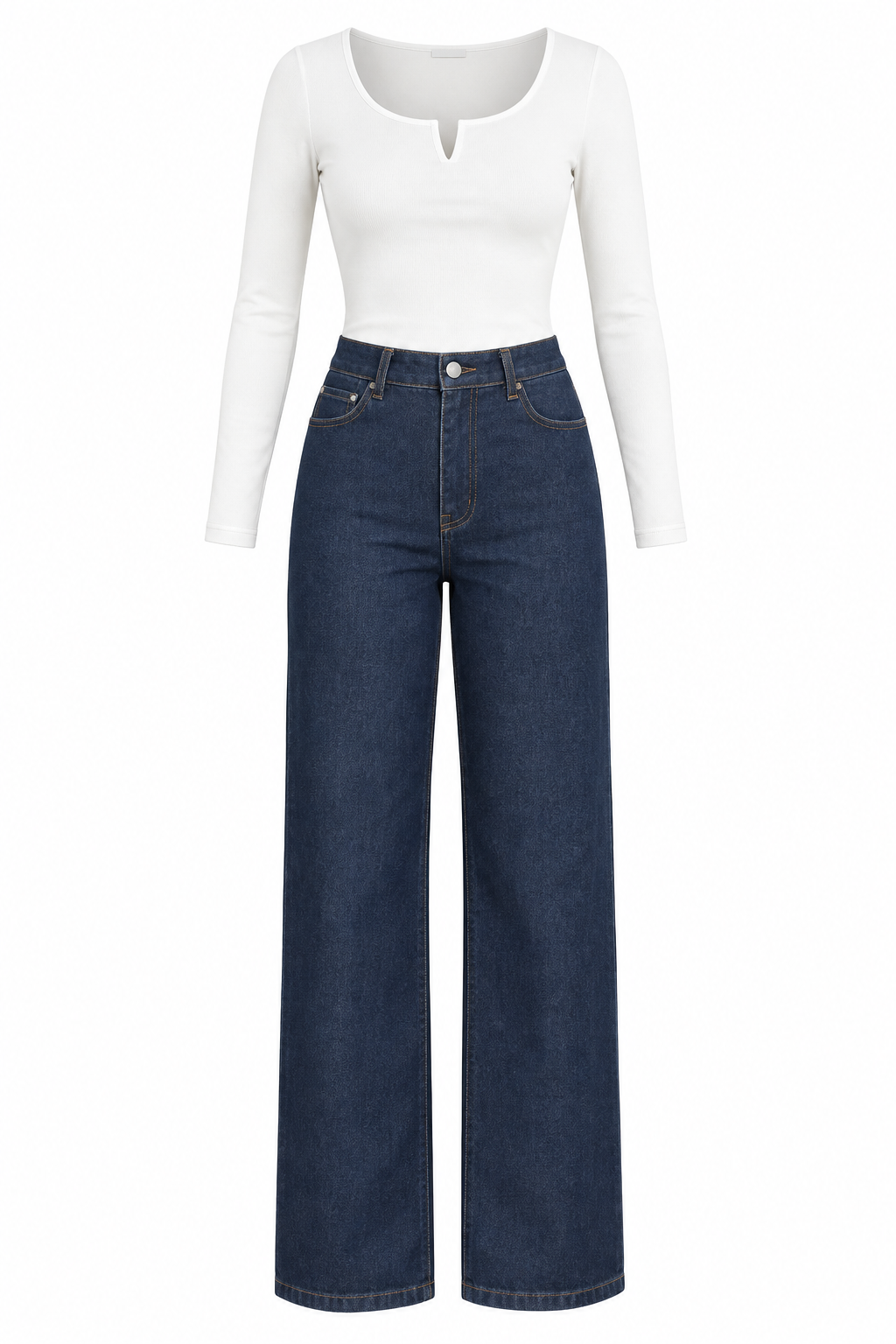 Straight-leg jeans