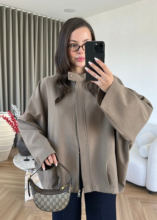 Alven Bomber Jacket - Warm Greige