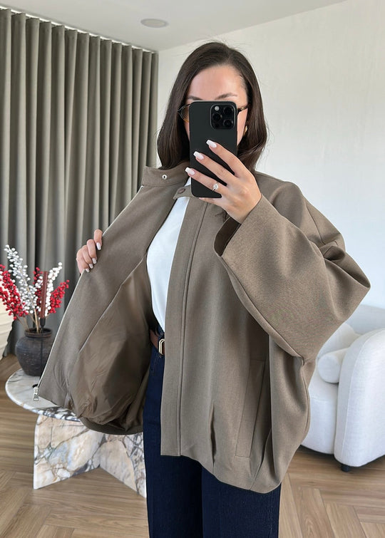 Alven Bomber Jacket - Warm Greige