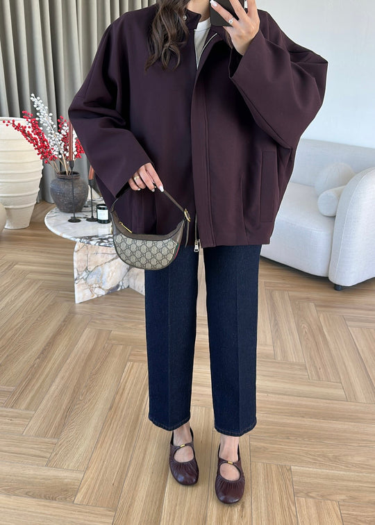 Alven Bomber Jacket - deep plum