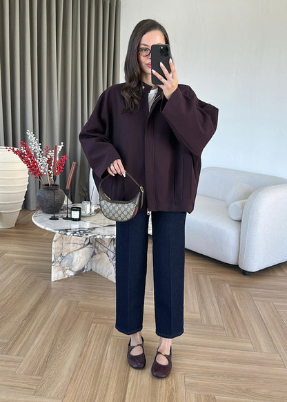 Alven Bomber Jacket - deep plum