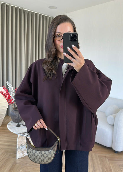 Alven Bomber Jacket - deep plum