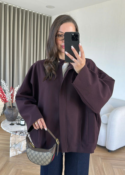 Alven Bomber Jacket - deep plum