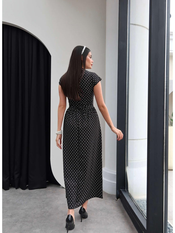 Polka Dots Dress with Belt