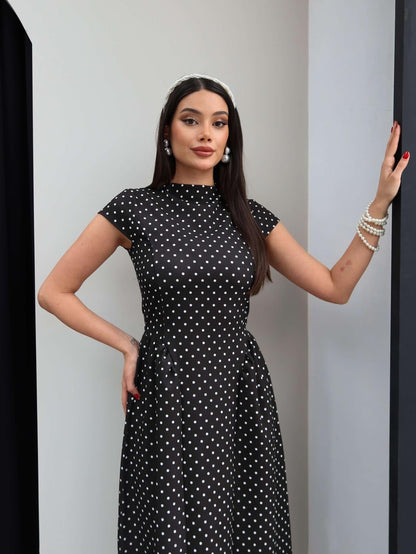 Polka Dots Dress with Belt
