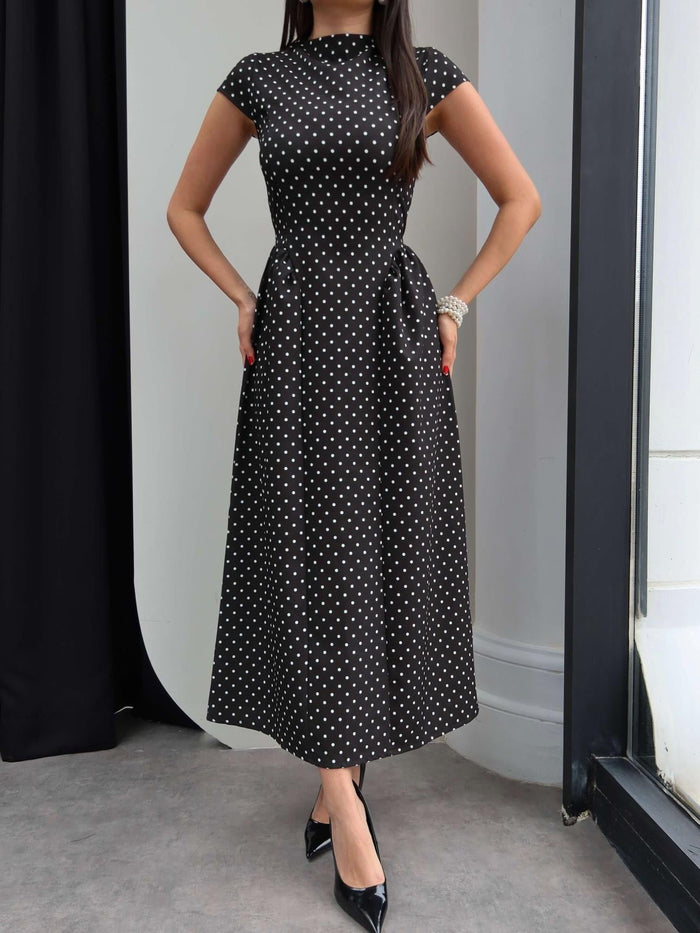 Polka Dots Dress with Belt