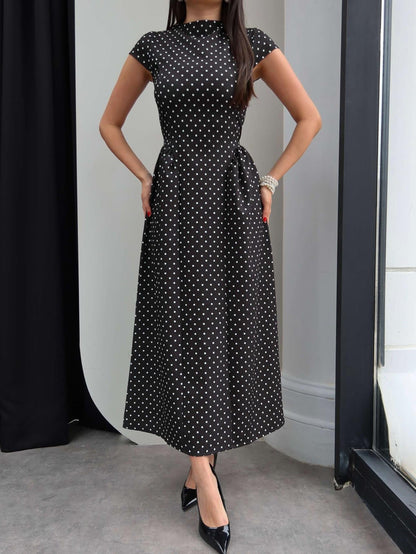 Polka Dots Dress with Belt