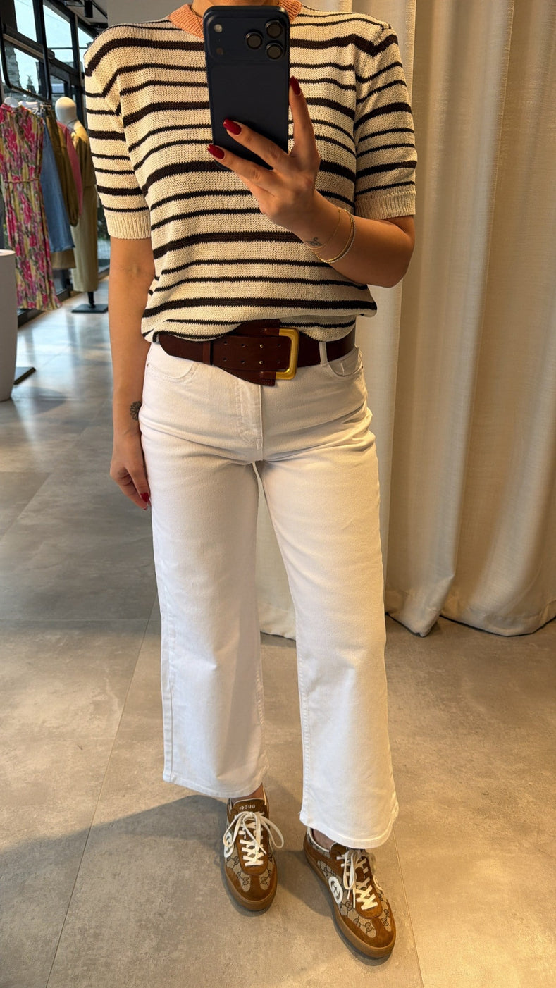 Zara White Poodle Jeans