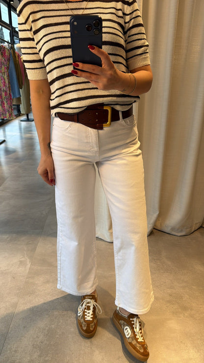 Zara White Poodle Jeans