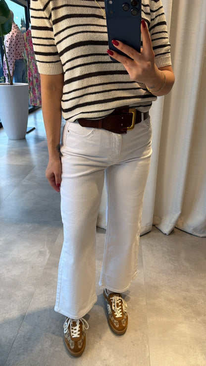 Zara White Poodle Jeans