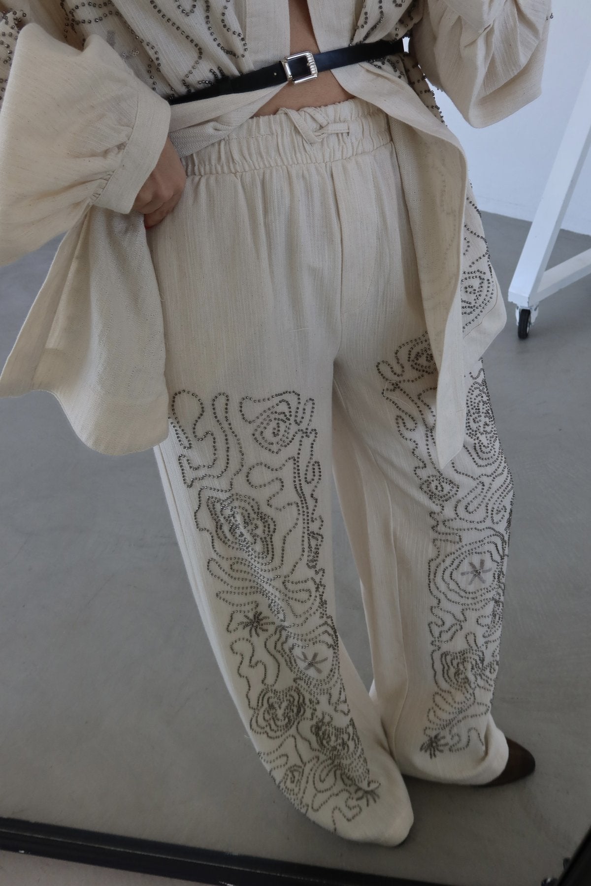 Studded kimono co-ord set