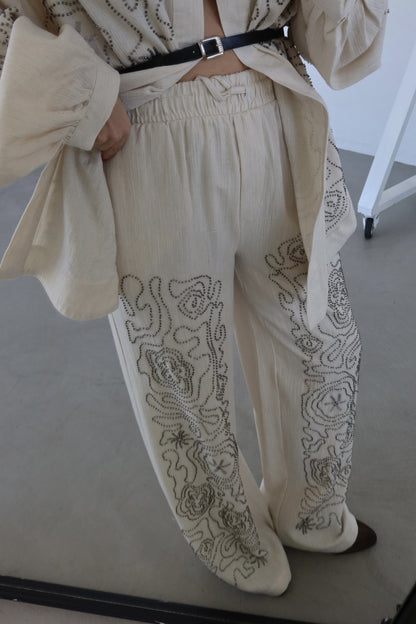 Studded kimono co-ord set