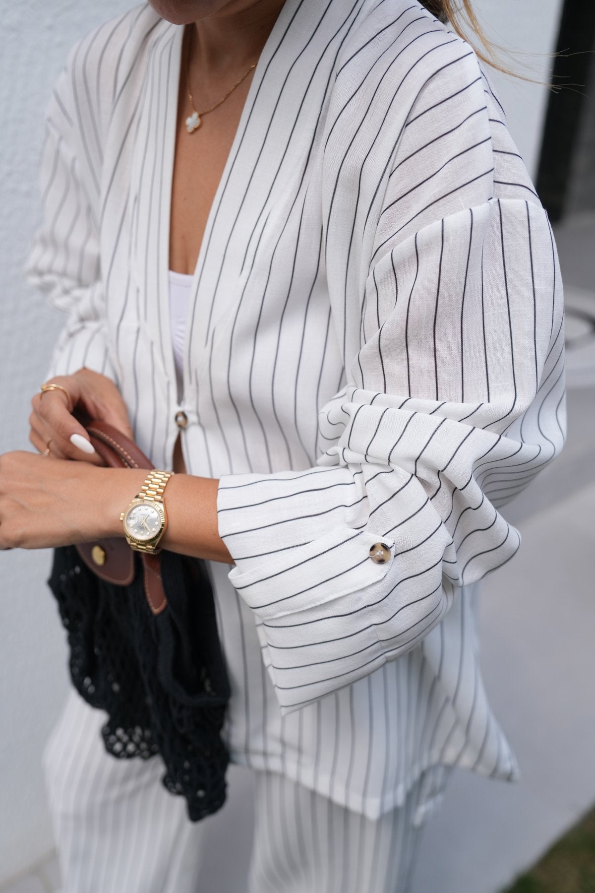 Striped boheme set