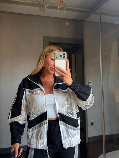 Onse Lace Trimmed Designer Parachute Suit