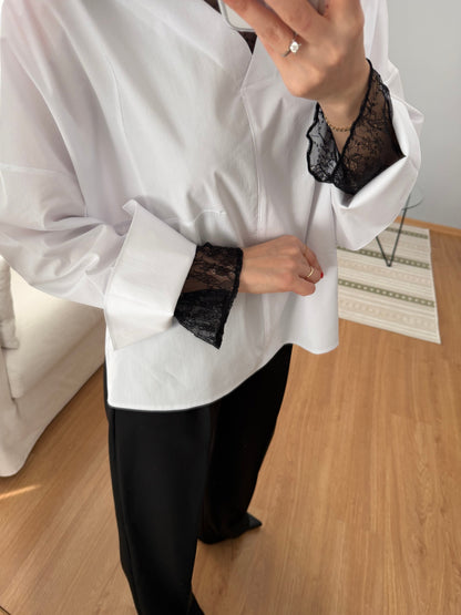 Shirt with Lace Details
