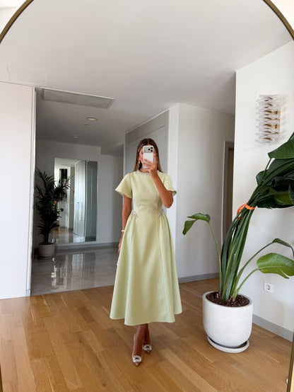 Dia Stone Detail Midi Dress - mint green