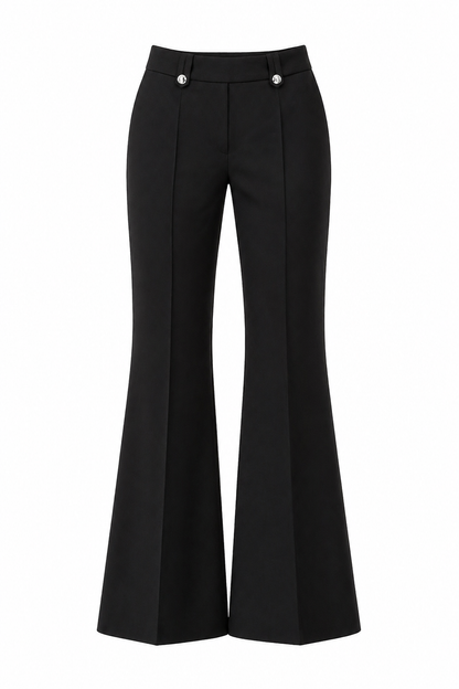 Stand collar silver buttons suit