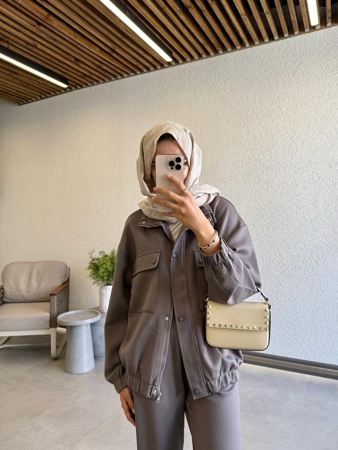 Double pockets oysho fabric tracksuit