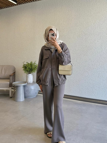 Double pockets oysho fabric tracksuit
