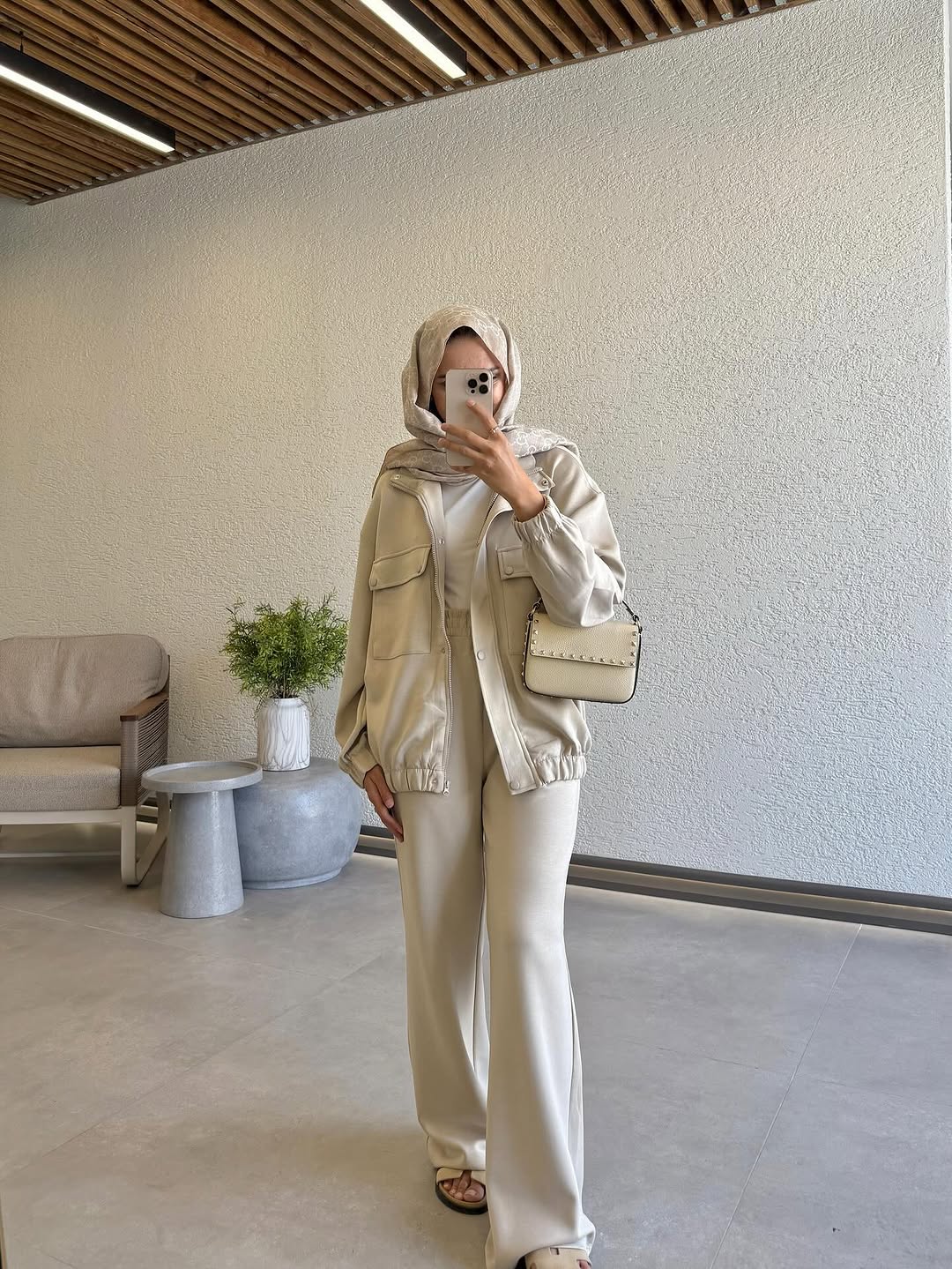 Double pockets oysho fabric tracksuit