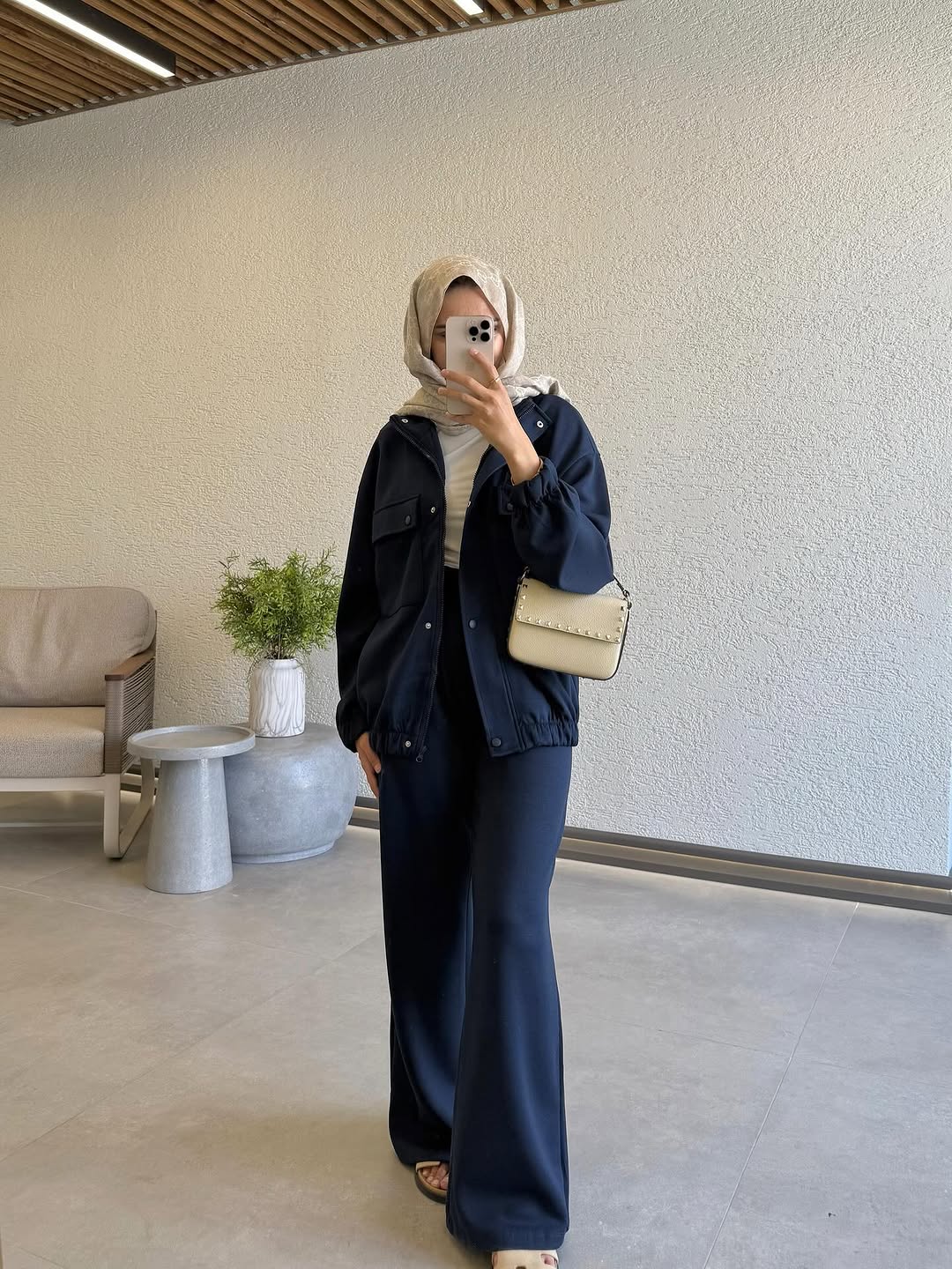 Double pockets oysho fabric tracksuit