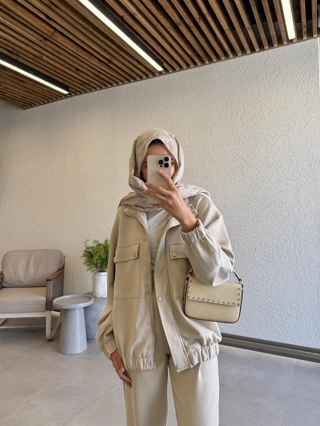 Double pockets oysho fabric tracksuit