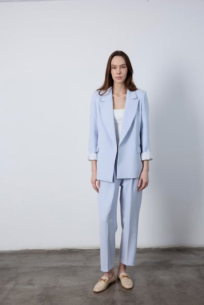 Oversize blazer, mom fit Trouser suit