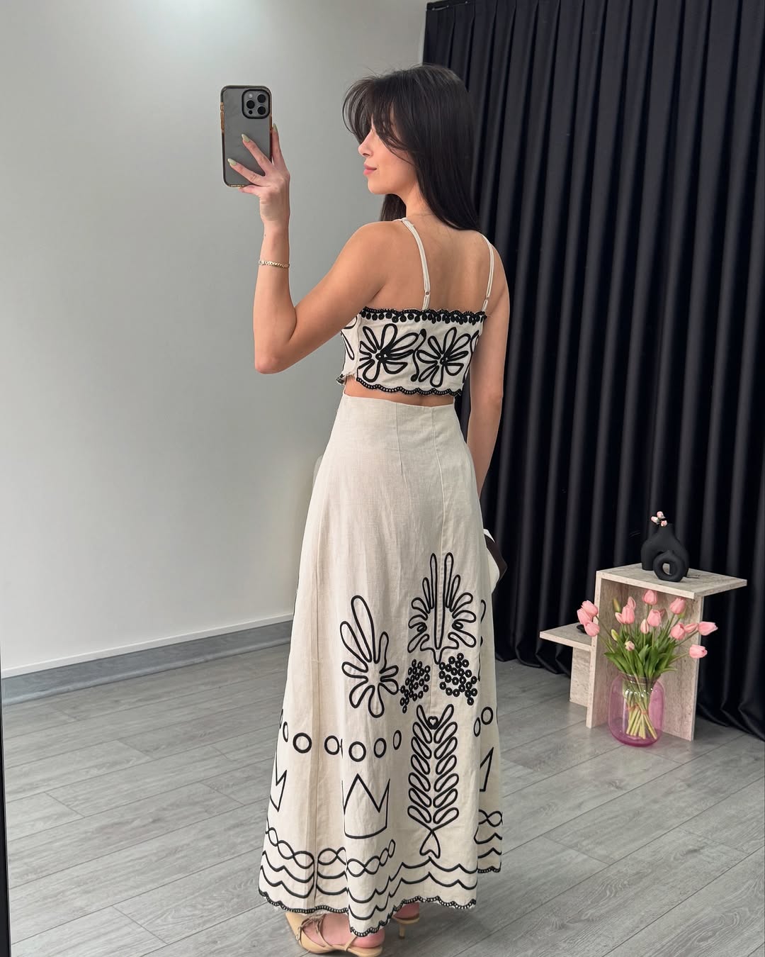 Dress with embroidery details
