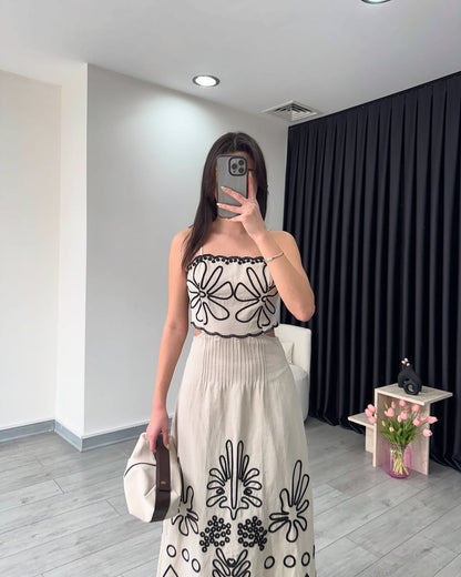 Dress with embroidery details