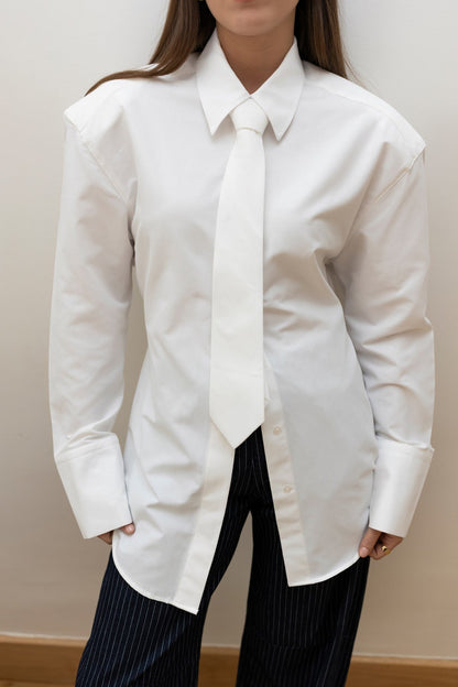 Off-white padded shirt with tie back