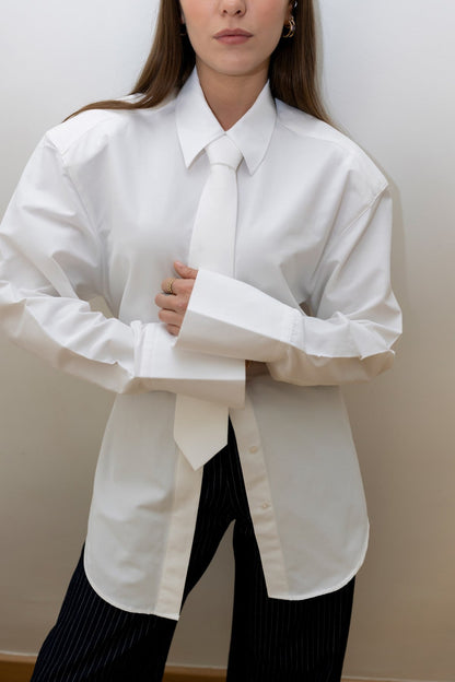 Off-white padded shirt with tie back