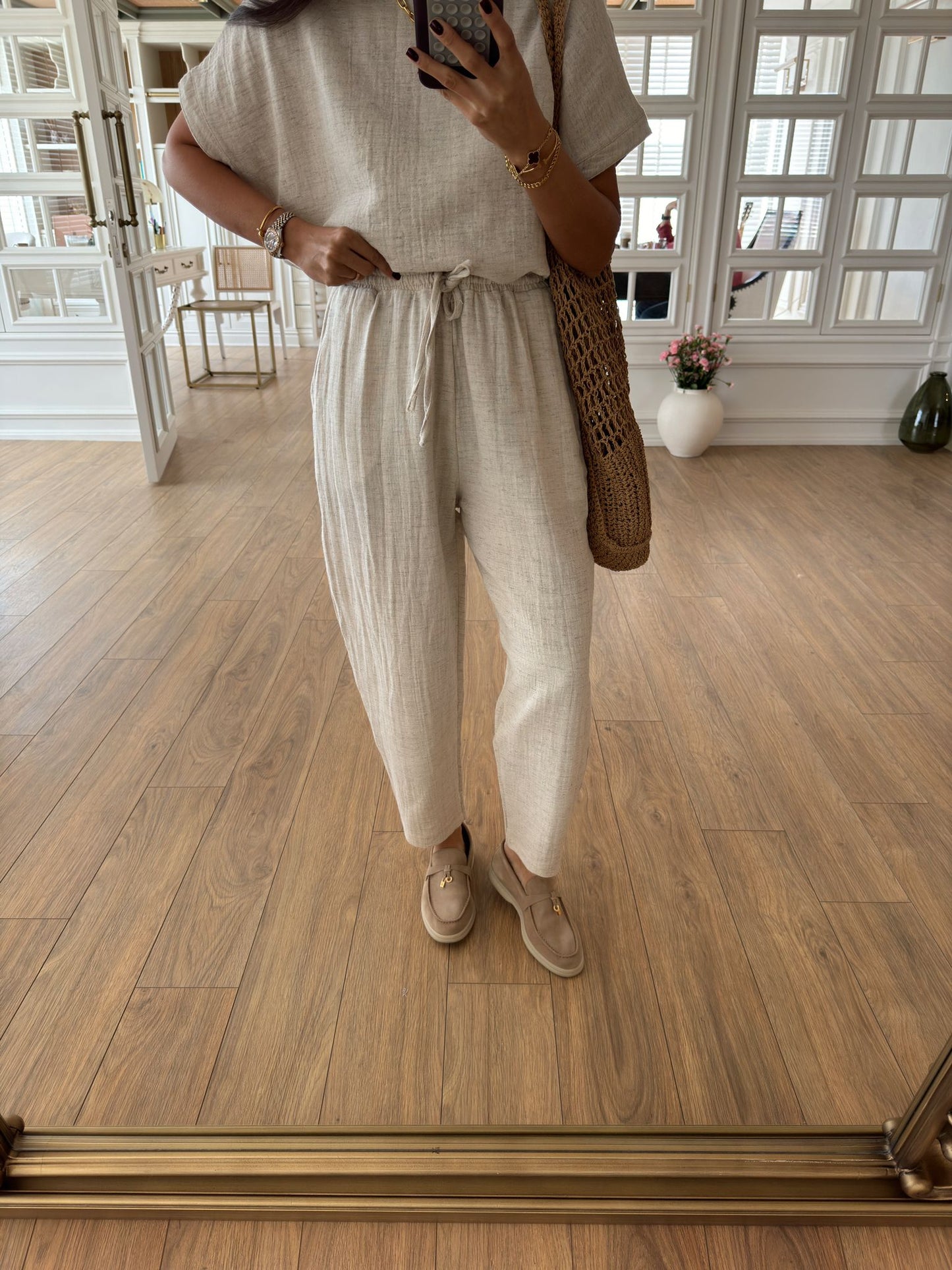 Short sleeve muslin co-ord set