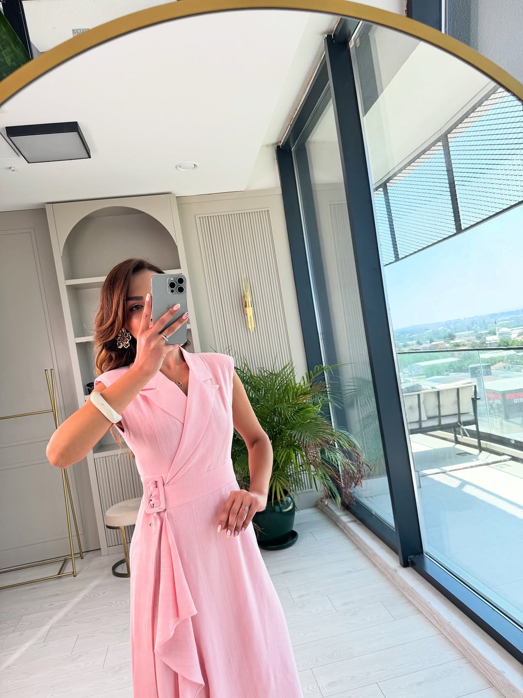 Linen Belted dress