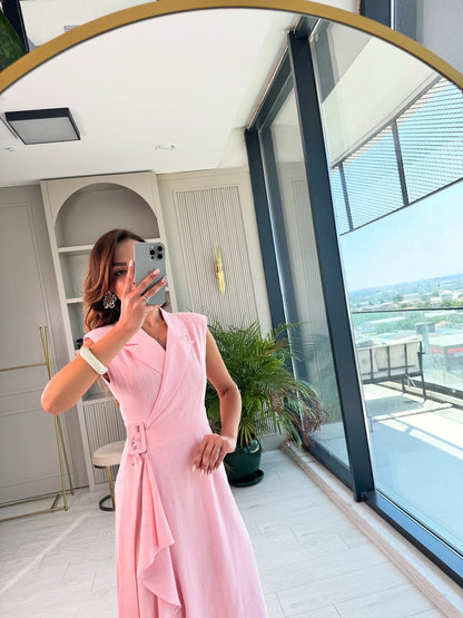 Linen Belted dress