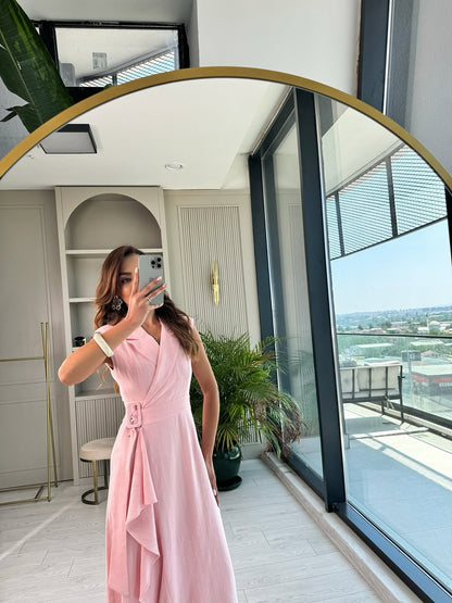 Linen Belted dress
