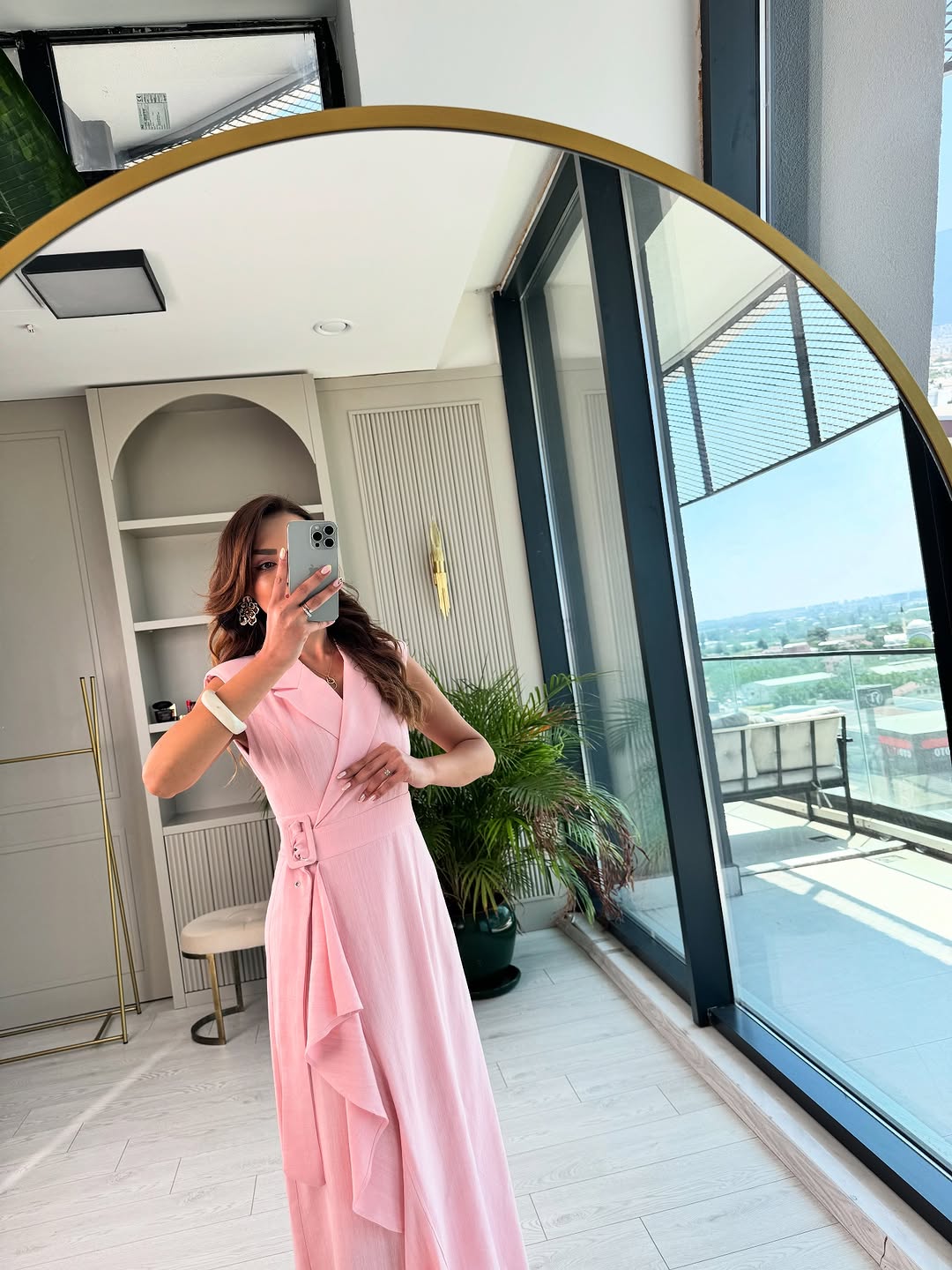 Linen Belted dress