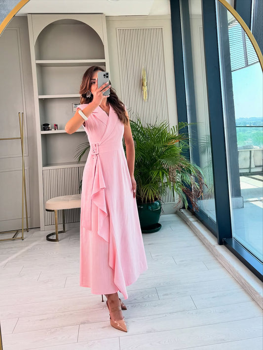 Linen Belted dress