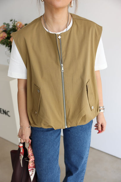 Gabardine vest
