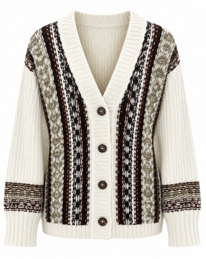 Patterned knitted Cardigan