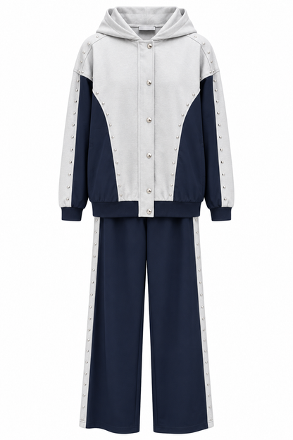 Contrast Oysho fabric tracksuit with Parachute Details