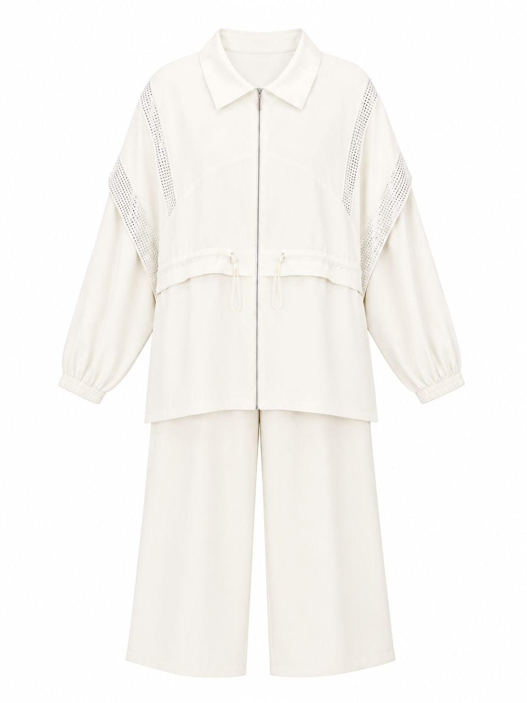 Tencel modal fabric oversized studded shirt set