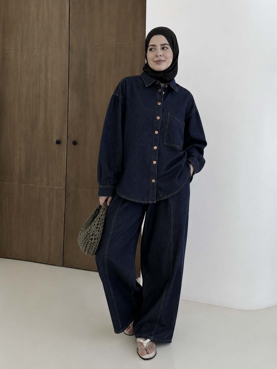 Zara model Jeans set